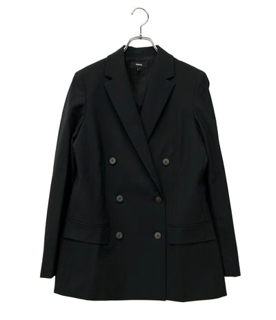 theory テーラードジャケット ダブルブレスト boxy db jkt PERFECTEDWOOL レディース SIZE 2 (M) セオリー