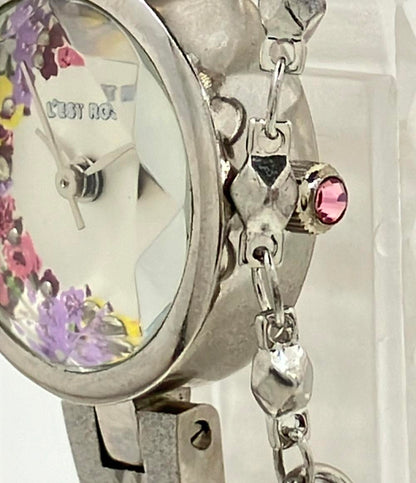 レストローズ 腕時計 クオーツ シルバー レディース L'EST ROSE