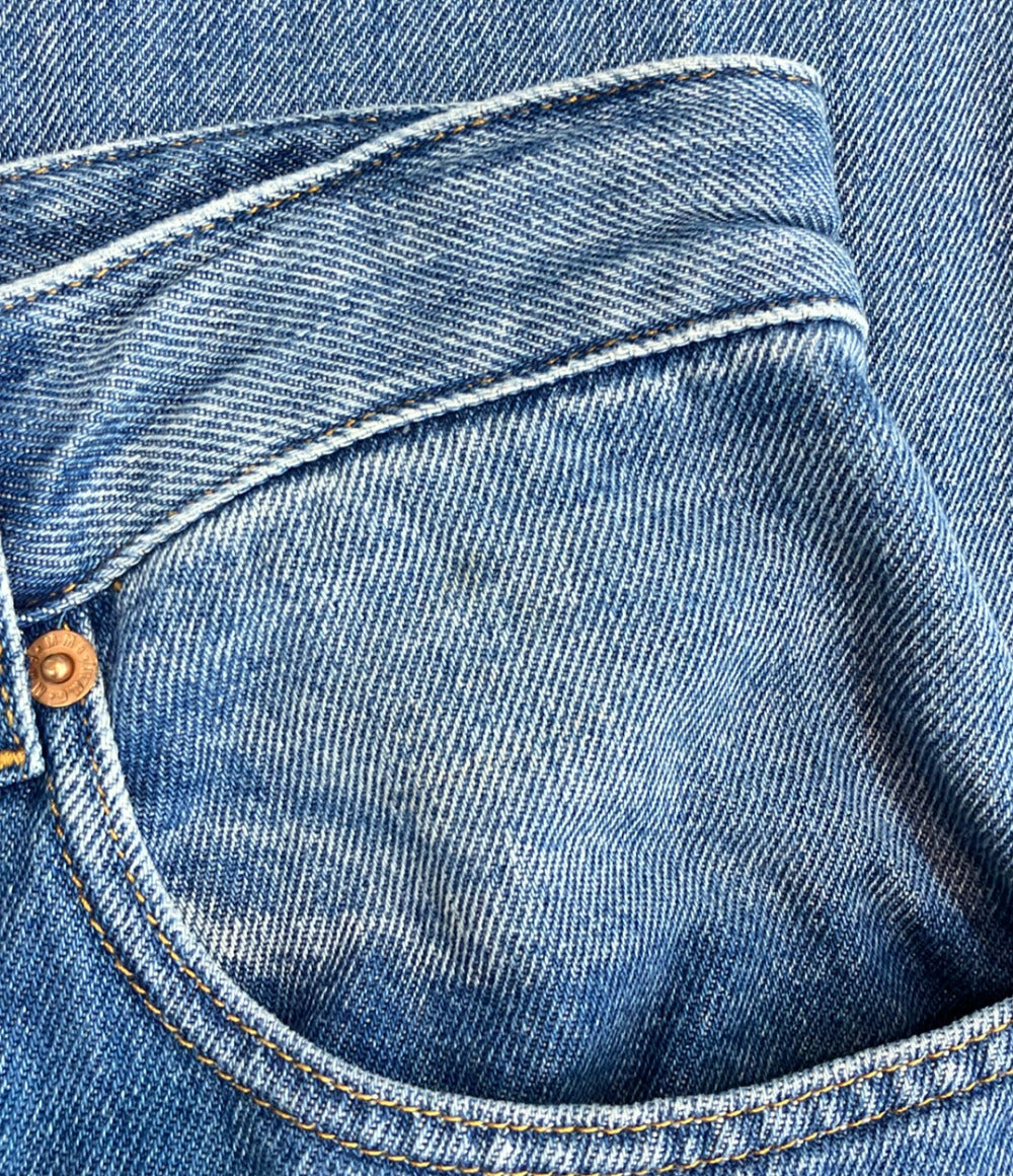 MM6 ドローストリング ワイドデニムパンツ ヴィンテージ加工 S52LA0162 レディース SIZE 40 エムエムシックス