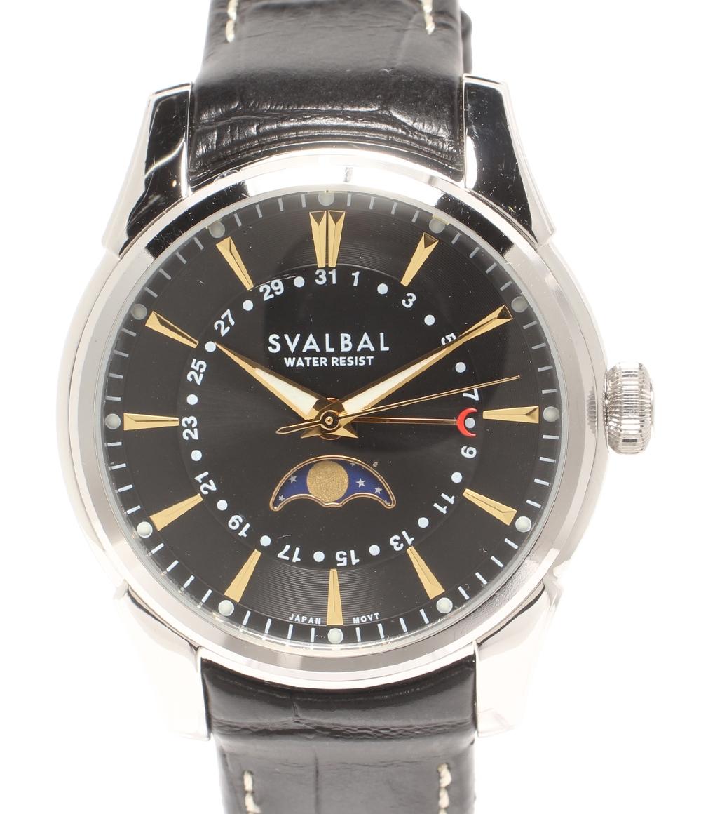 SVALBAL 腕時計 クオーツ ブラック SV-10 メンズ スヴァルバル