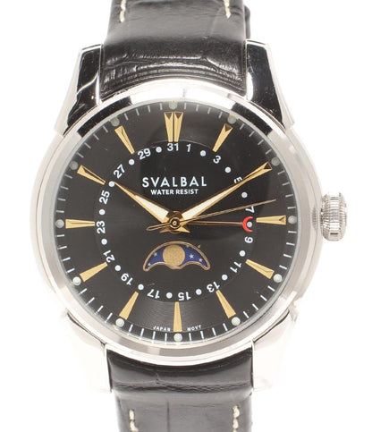 SVALBAL 腕時計 クオーツ ブラック SV-10 メンズ スヴァルバル