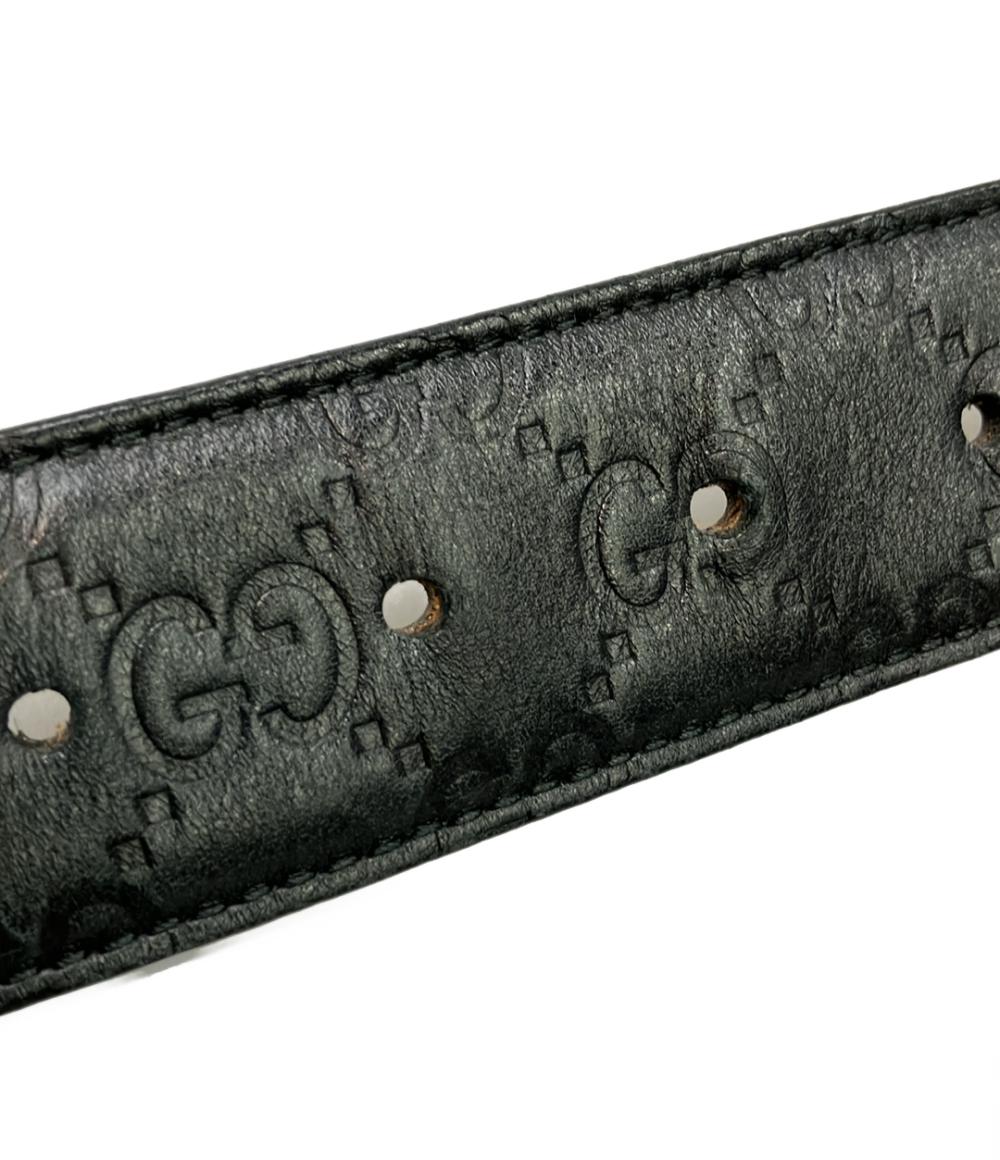 Gucci ブラックレザーベルト 370543 GUCCI ベルト 370543 メンズ グッチ – Rehello by BOOKOFF