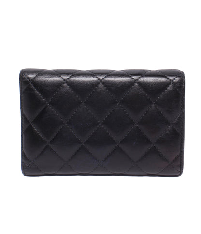 CHANEL 三つ折り財布 シルバー金具 26番台 マトラッセ レディース シャネル