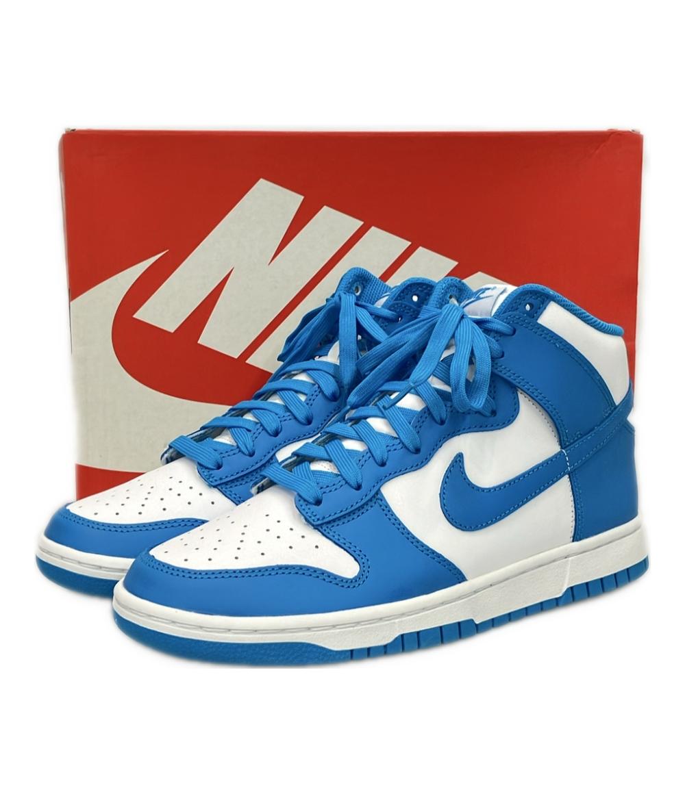 美品 NIKE ハイカットスニーカー チャンピオンシップ ブルー ダンク ハイ レトロ DD1399-400 メンズ SIZE 27.0 (L) ナイキ