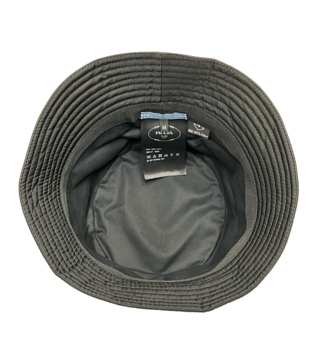 PRADA バケットハット　M 正規品 楽天市場】【新品】 プラダ ハット Mサイズ リナイロン コットン