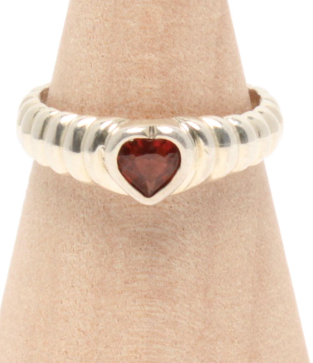 VANDOME リング 指輪 SV925 ガーネット ハートモチーフ レディース SIZE 11号 ヴァンドーム