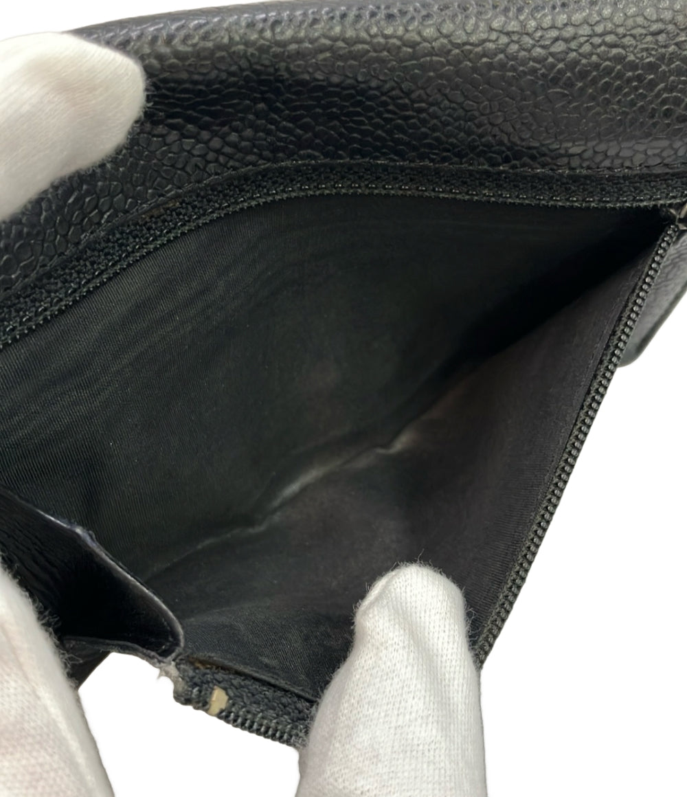 CHANEL 財布 ゴールド金具 キャビアスキン レディース シャネル