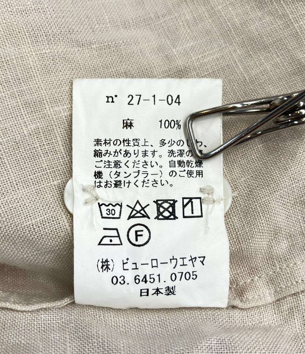 semoh 長袖シャツ リネン100% n 27-1-04 レディース SIZE 1 (S) セモー