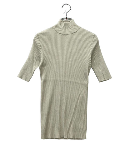 Brunello Cucinelli 半袖ニット ハイネック ラメ レディース SIZE M ブルネロクチネリ