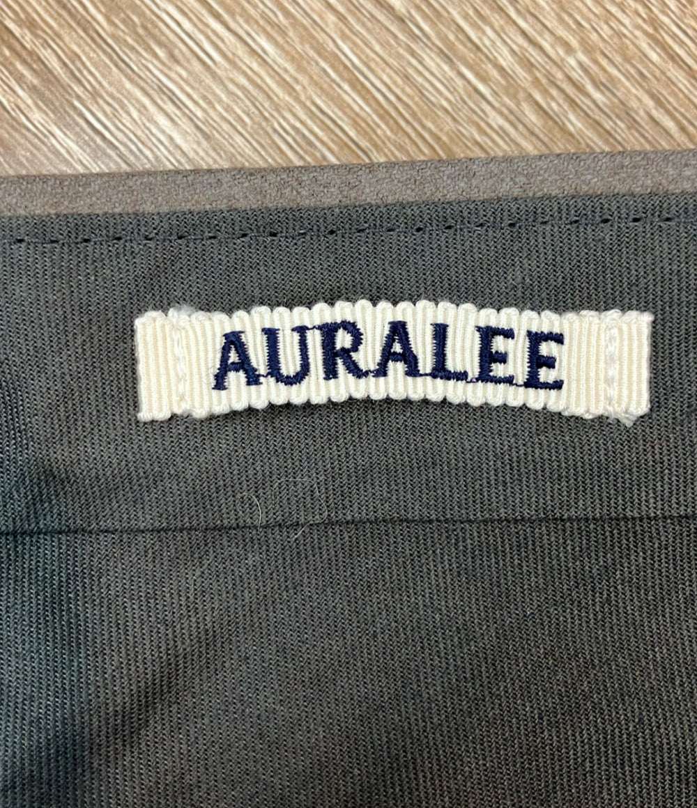 AURALEE スラックスパンツ 25AW ジップアップ SUPER LIGHT WOOL TWO-TUCK SLACKS A25AP020S メンズ SIZE 4 (M-L) オーラリー