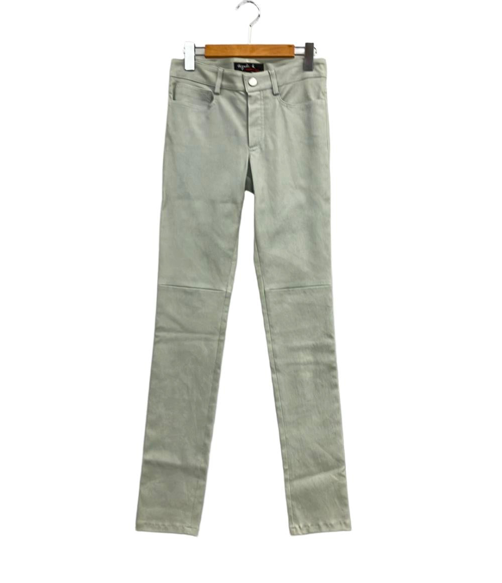 アニエスベー レザーパンツ レディース SIZE 36 (M) agnes b.