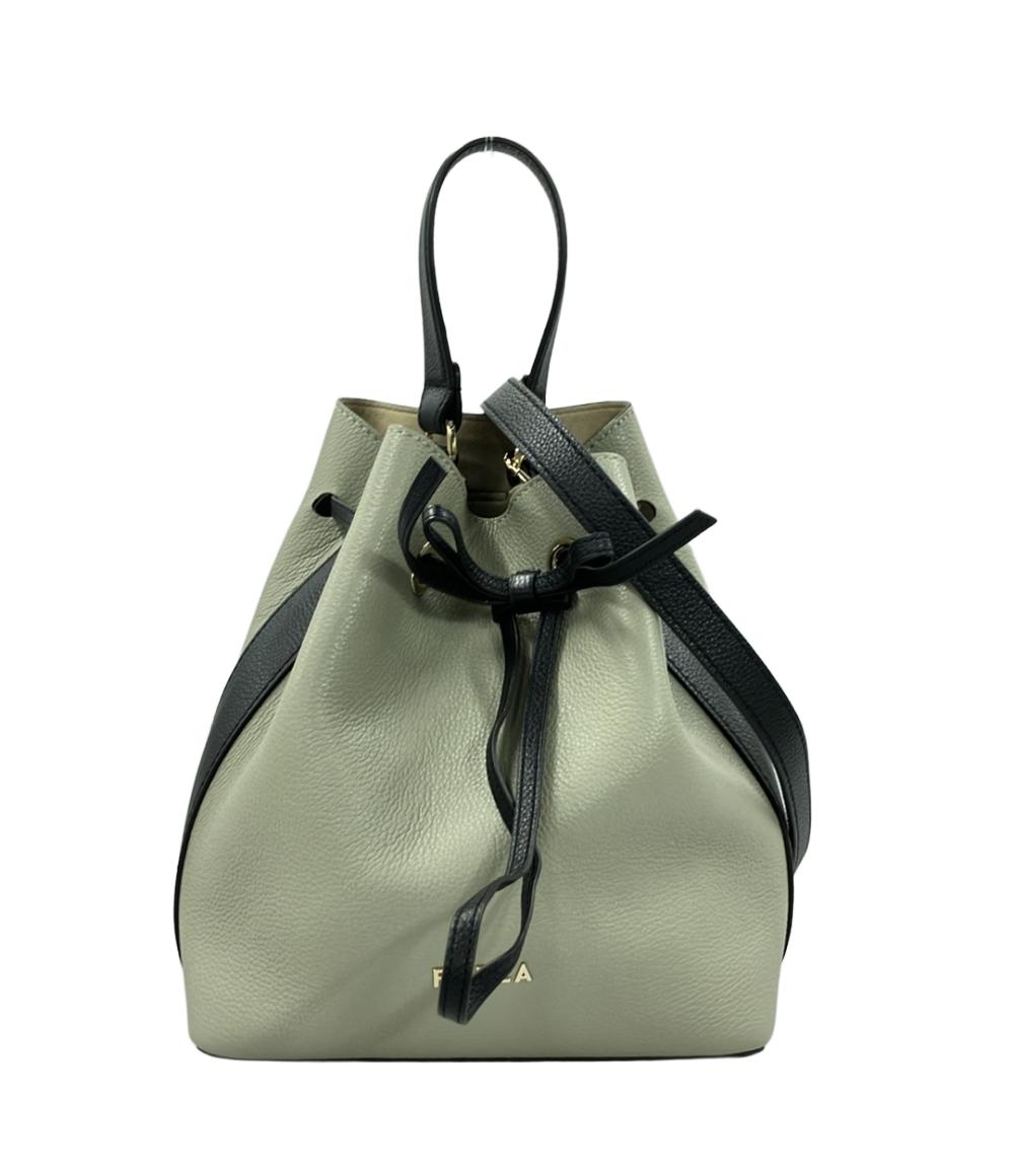 フルラ 2way 巾着レザーハンドバッグ ミニショルダーバッグ 斜め掛け レディース Furla