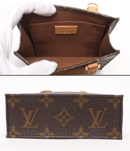美品 LOUIS VUITTON 2WAYハンドバッグ ショルダーバッグ 斜め掛け 肩掛け プティット サックプラ モノグラム M81295 レディース ルイ・ヴィトン