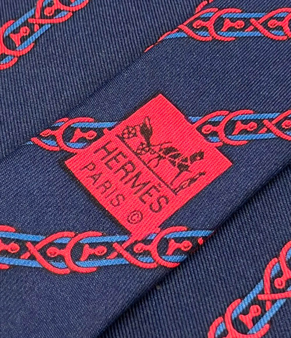 HERMES ネクタイ シルク100% メンズ エルメス