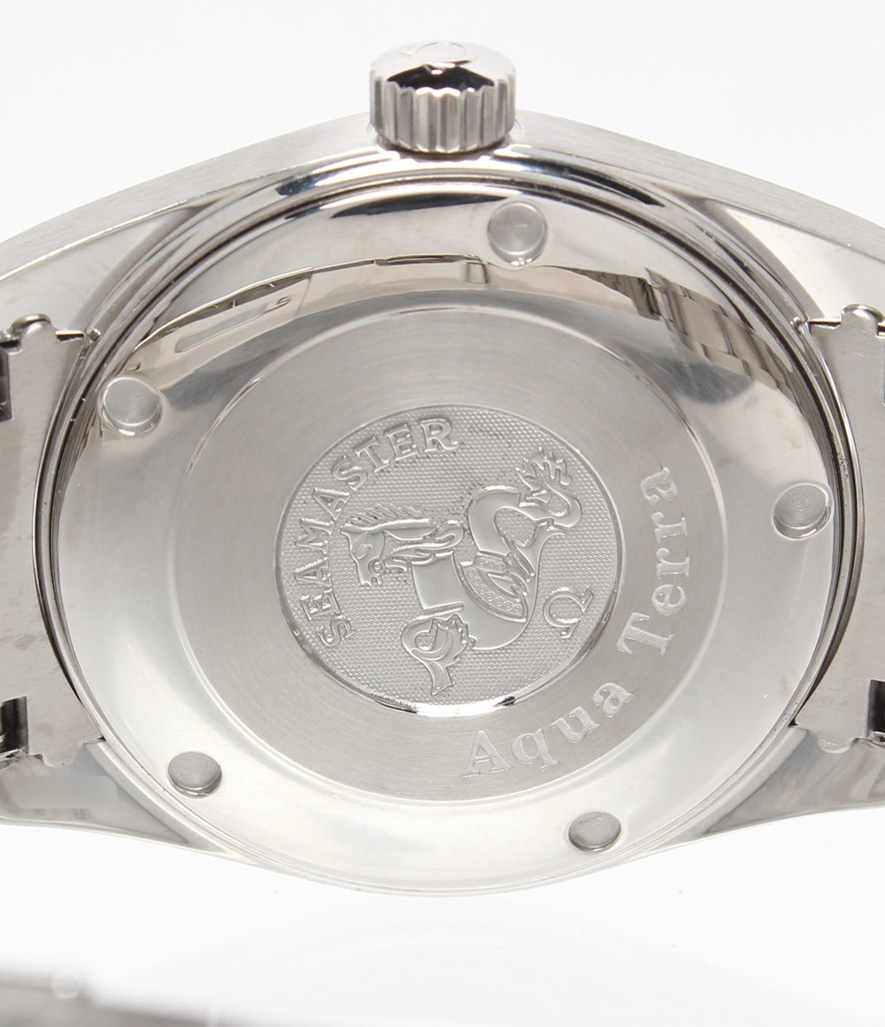 美品 OMEGA 腕時計 アクアテラ シーマスター クオーツ シルバー 2518.30 メンズ オメガ