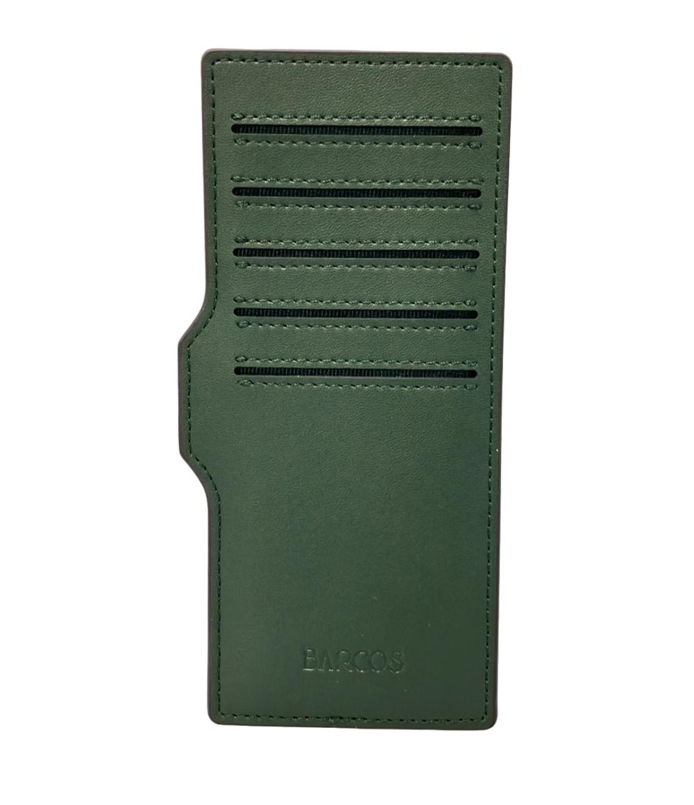 美品 BARCOS L字ファスナー長財布 コインケース カードケース付き レディース バルコス