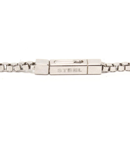 ディーゼル ネックレス ロゴ レザー メンズ DIESEL