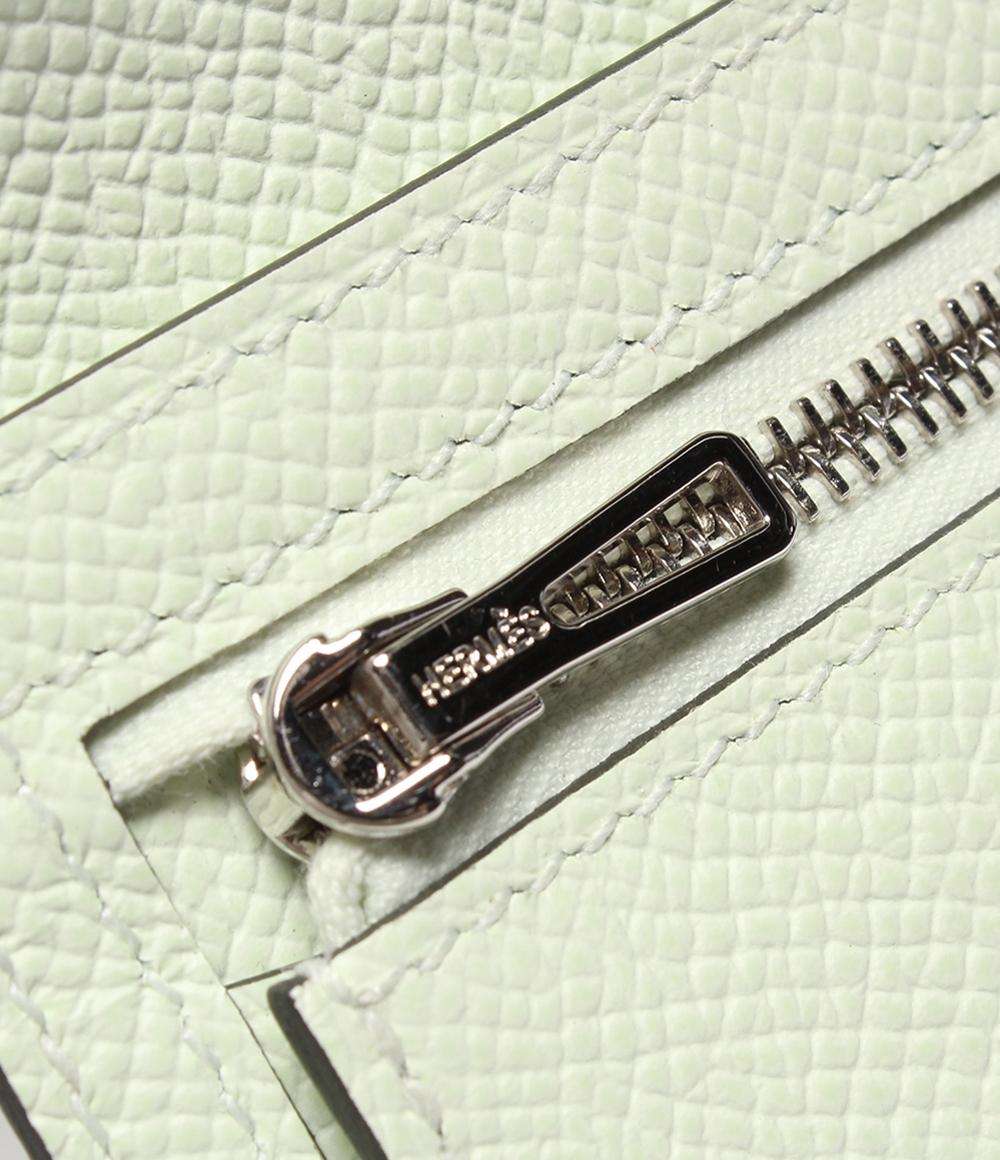 美品 HERMES 長財布 シルバー金具 B刻印 ヴェールフィズ ヴォーエプソン ベアンスフレ レディース エルメス