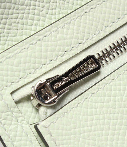 美品 HERMES 長財布 シルバー金具 B刻印 ヴェールフィズ ヴォーエプソン ベアンスフレ レディース エルメス