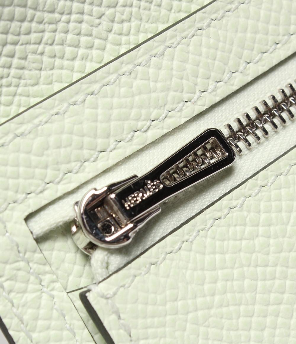 美品 HERMES 長財布 シルバー金具 B刻印 ヴェールフィズ ヴォーエプソン ベアンスフレ レディース エルメス