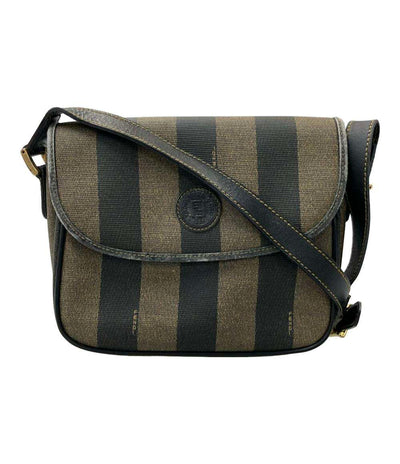 訳あり FENDI ショルダーバッグ ストライプ柄 レディース フェンディ