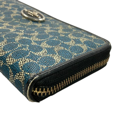 COACH ラウンドファスナー長財布 ミニシグネチャー 52456 レディース コーチ
