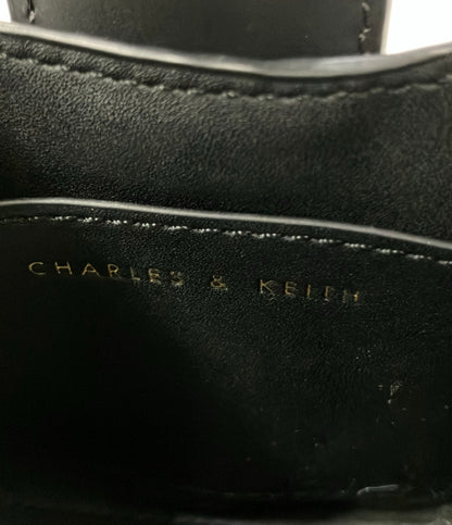 美品 CHARLES&KEITH 2way ハンドバッグ ショルダーバッグ 斜め掛け チェーン ミニバッグ レディース チャールズ＆キース