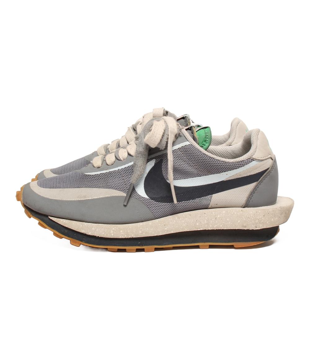 NIKE ローカットスニーカー×CLOT ×Sacai Grey Obsidian Cool Grey LD ワッフル DH3114-001 レディース SIZE 24.0 (L) ナイキ
