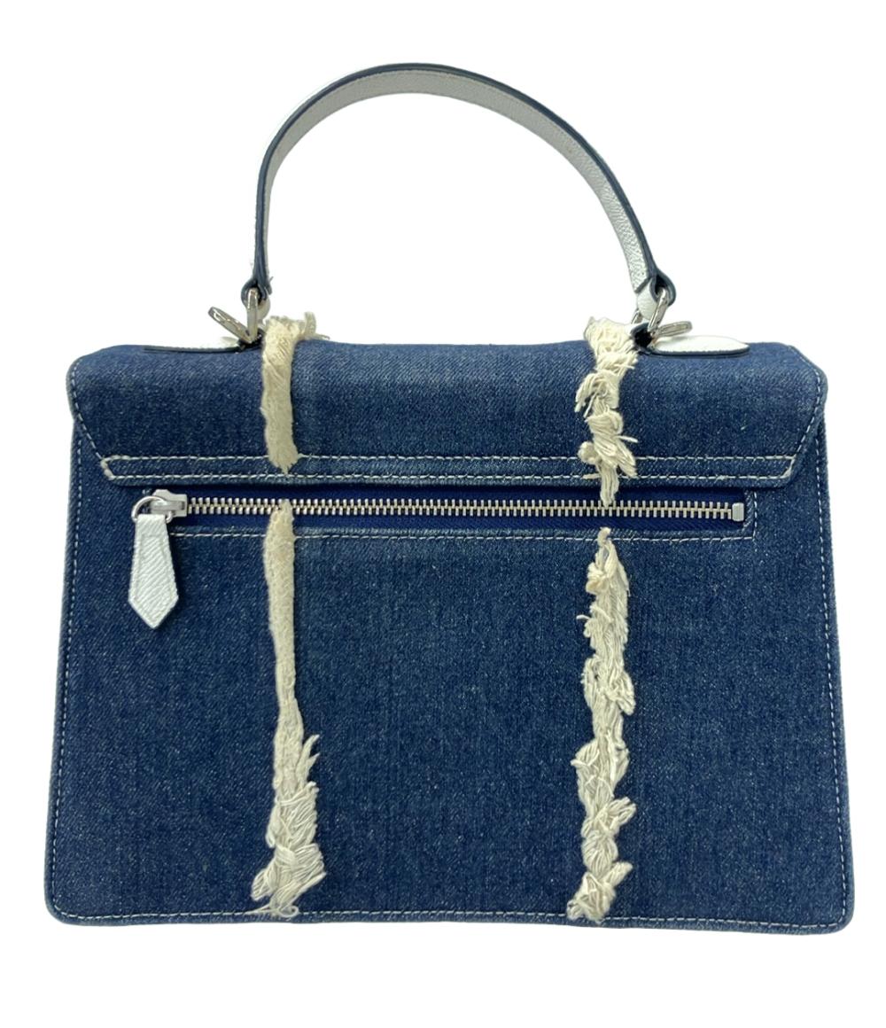 Samantha Thavasa Barbie 2wayハンドバッグ ショルダーバッグ デニム 内側花柄 レディース サマンサタバサ バービー