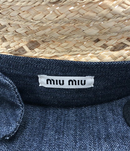 ミュウミュウ  ストローハット リボンデニム      レディース SIZE S (S) MiuMiu