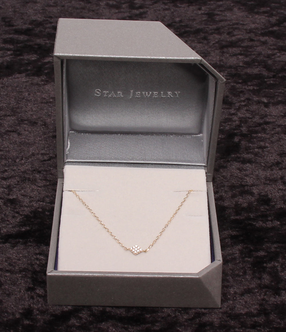 美品 STAR JEWELRY ブレスレット K10 ダイヤ 0.02ct レディース スタージュエリー