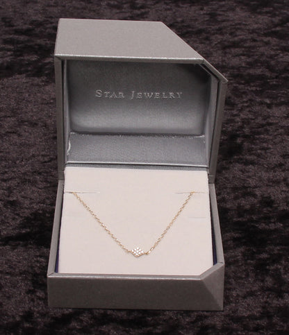 美品 STAR JEWELRY ブレスレット K10 ダイヤ 0.02ct レディース スタージュエリー
