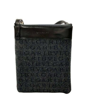 美品 BVLGARI ショルダーバッグ 斜め掛け ロゴマニア レディース ブルガリ