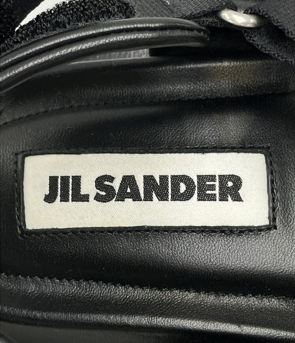 美品 JIL SANDER プラットフォームサンダル クロスストラップ JP38010A レディース SIZE 36 (M) ジルサンダー