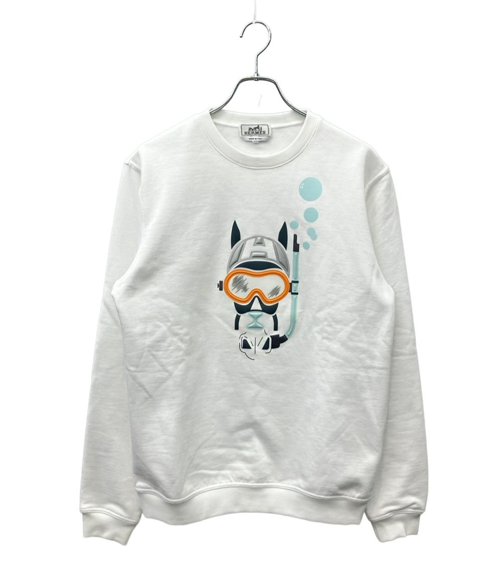 HERMES スウェットシャツ 23SS  クルーネック プルオーバー トレーナー Scub'H スウェット メンズ SIZE M エルメス