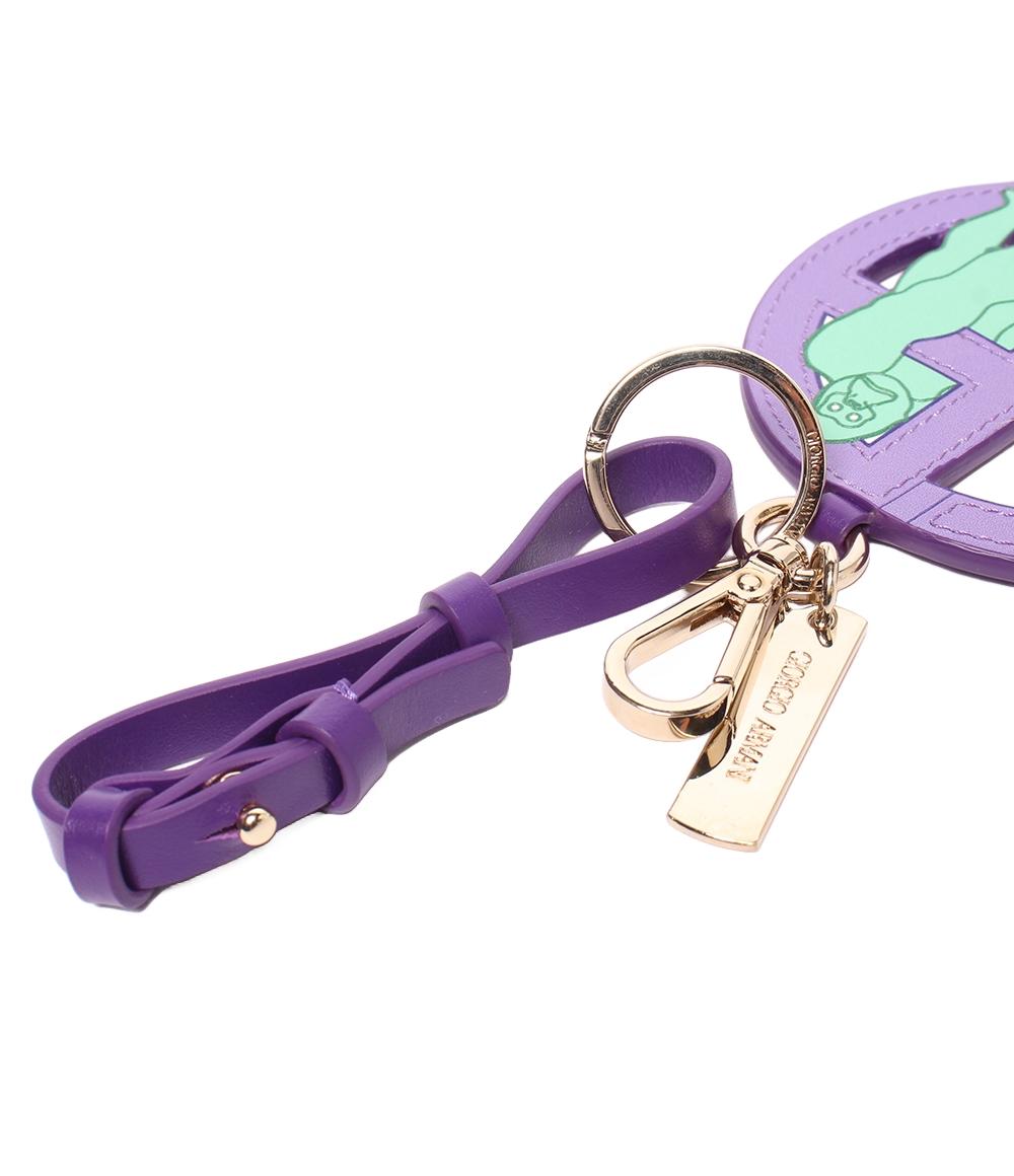 美品 GIORGIO ARMANI バッグチャーム キーリング レディース ジョルジオアルマーニ