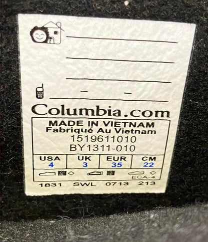 Columbia スノーブーツ 防寒 ギンガムチェック柄 BY1311-010 キッズ SIZE 22.0 コロンビア