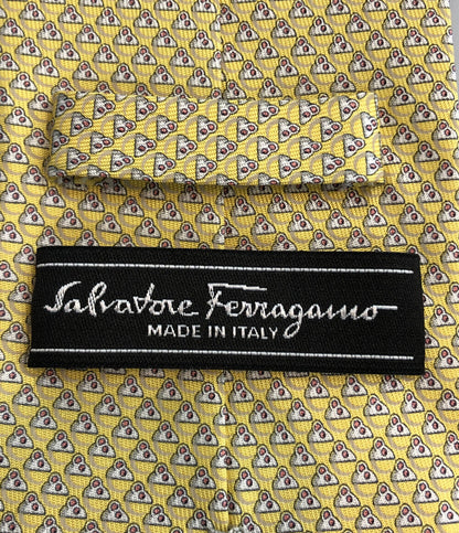 サルバトーレフェラガモ 美品 ネクタイ シルク100%      メンズ  (複数サイズ) Salvatore Ferragamo