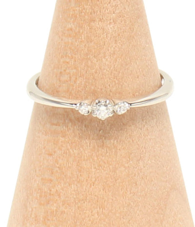 美品 ヨンドシー リング 指輪 Pt950 ダイヤ レディース SIZE 10号 4℃