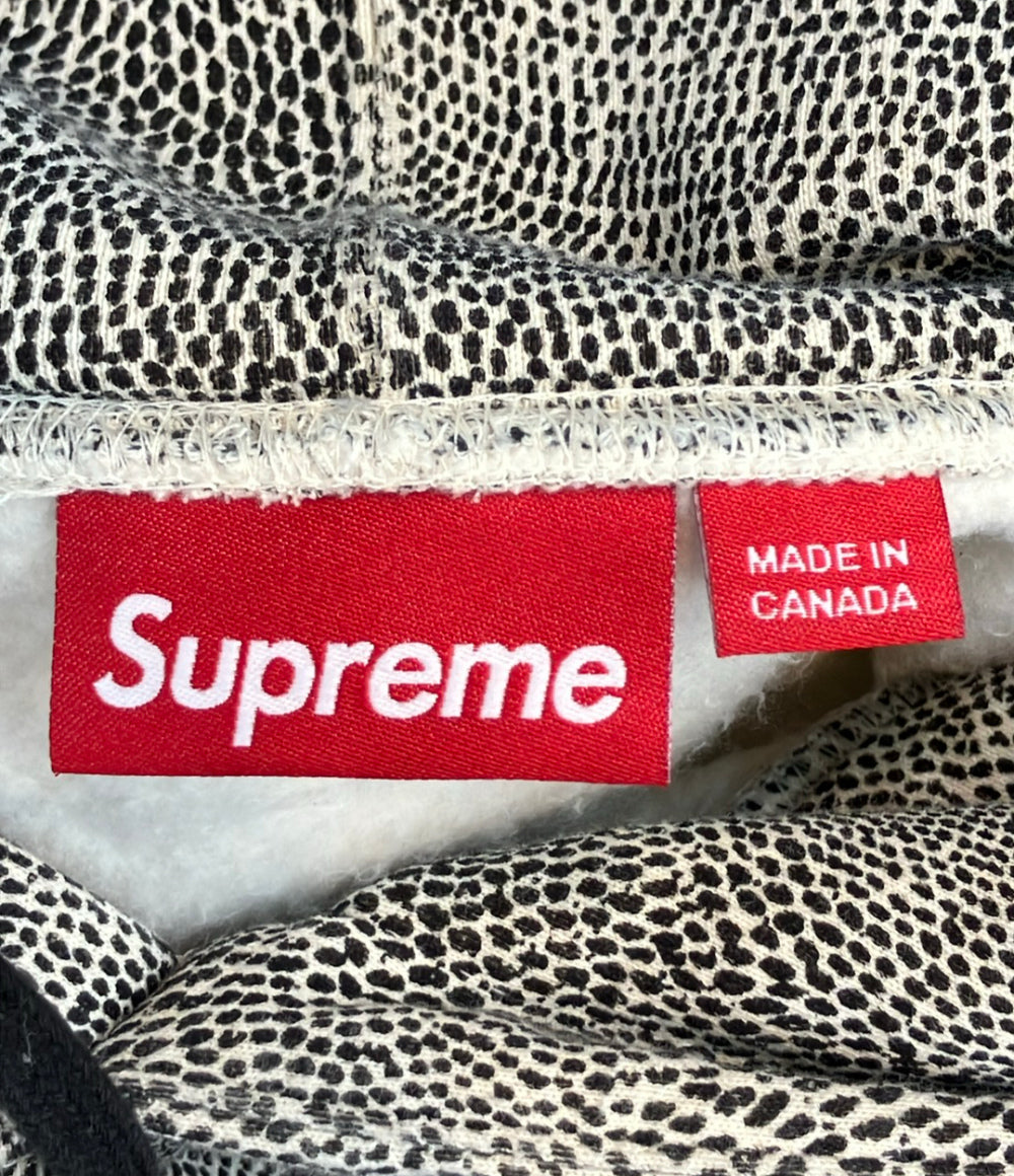 Supreme スモール ボックス フーデッド スウェットシャツ スネークスキン パーカー メンズ SIZE L シュプリーム