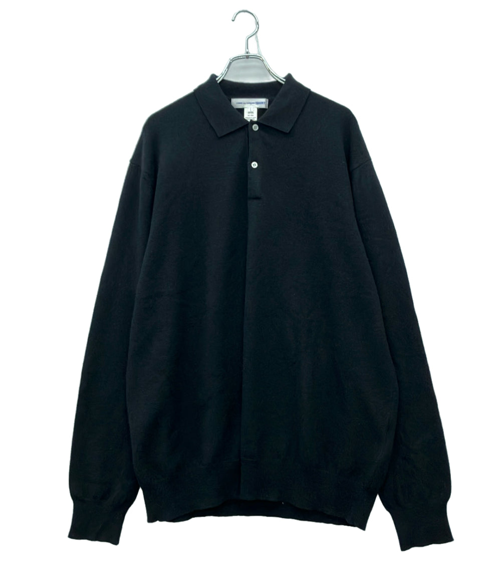COMME des GARCONS SHIRT 長袖ニットポロシャツ メンズ SIZE L コムデギャルソンシャツ