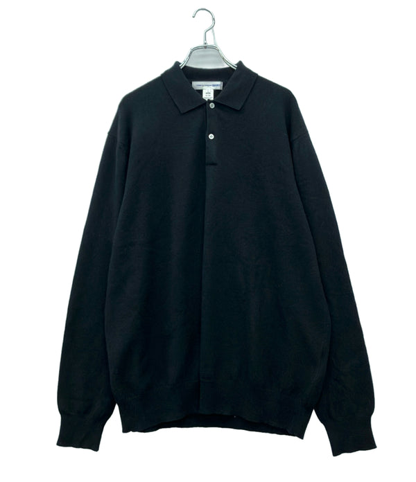 COMME des GARCONS SHIRT 長袖ニットポロシャツ メンズ SIZE L コムデギャルソンシャツ