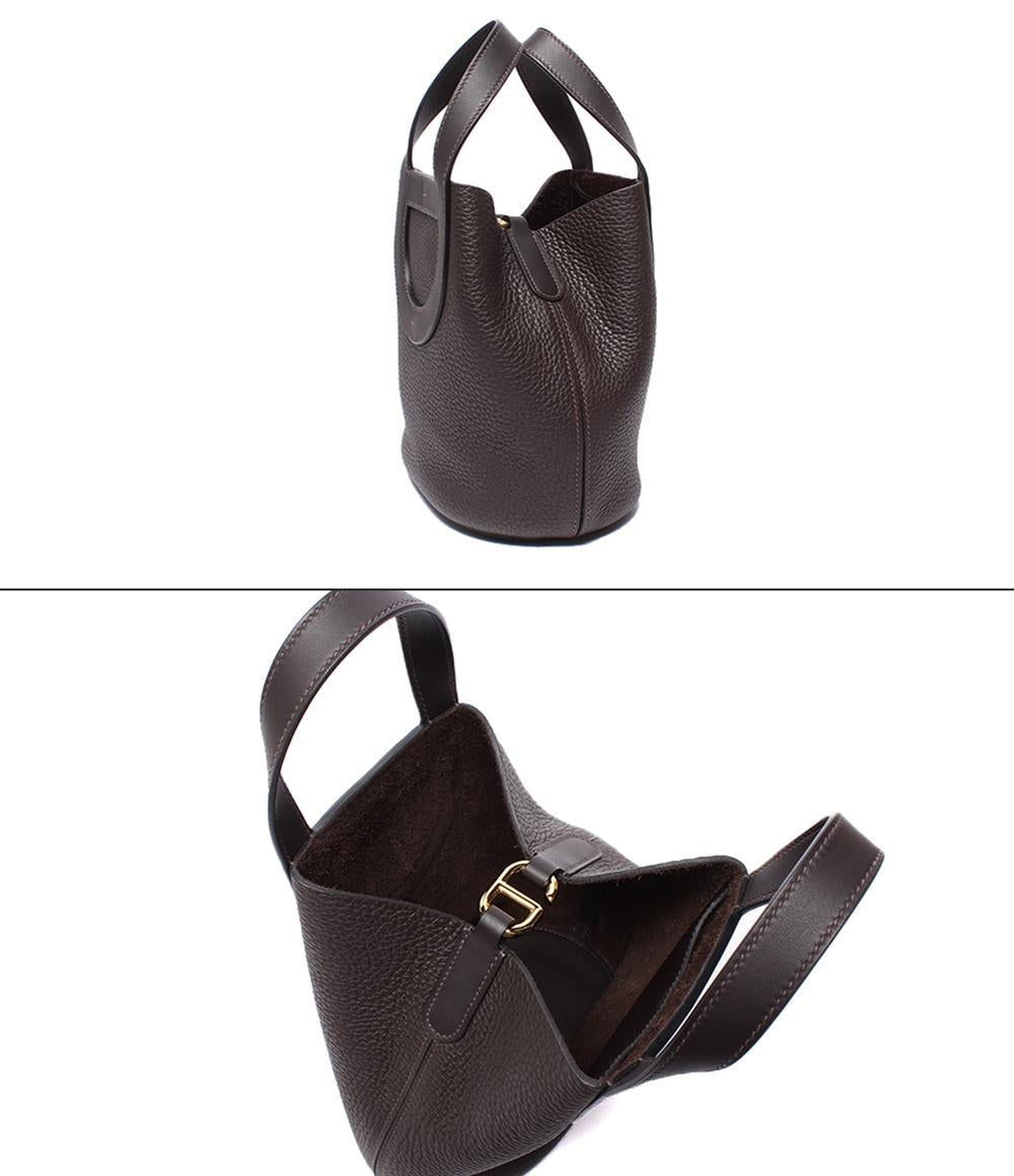 美品 HERMES ハンドバッグ W刻印 トリヨンクレマンス インザループ18 レディース エルメス