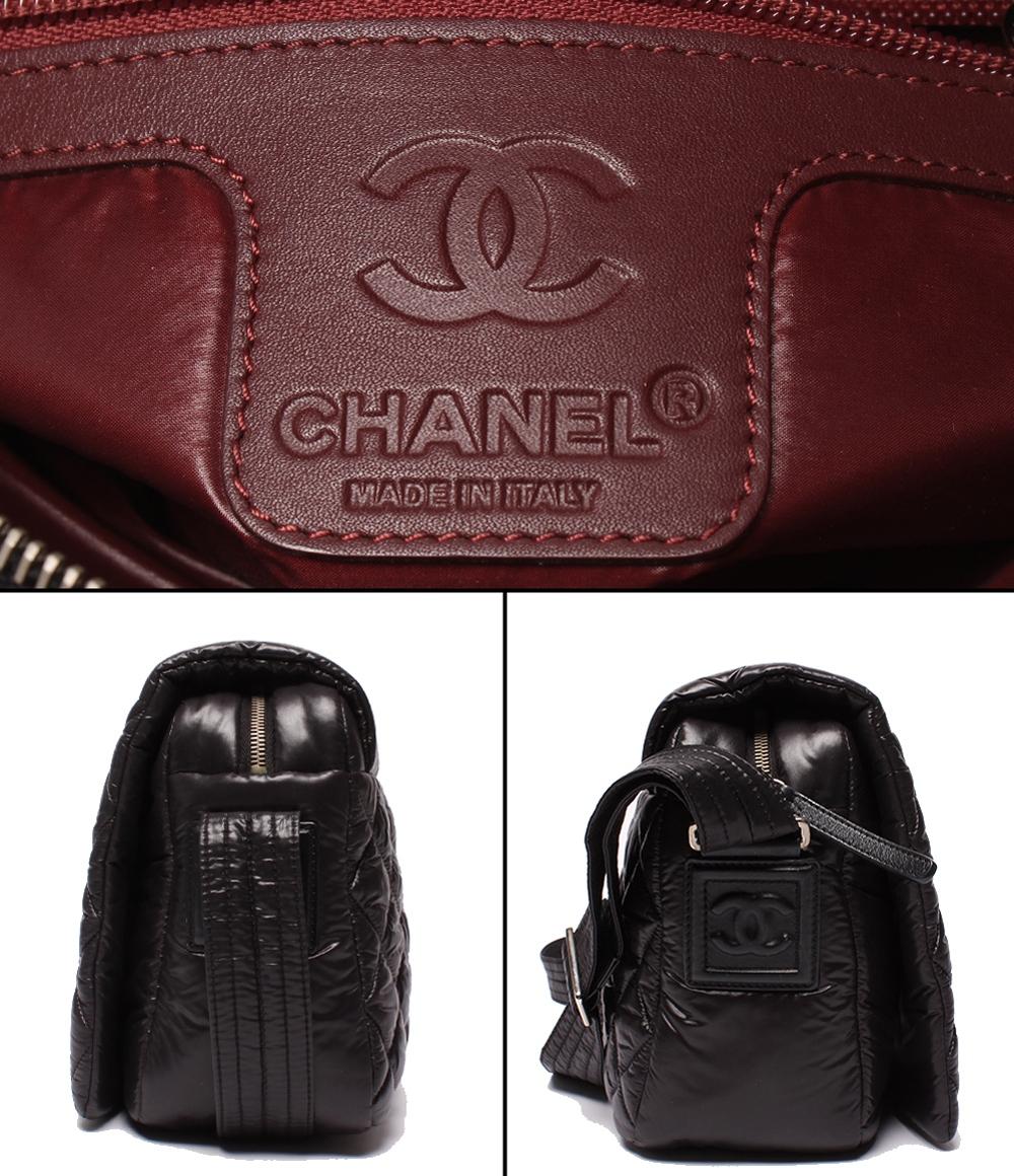 CHANEL ショルダーバッグ メッセンジャーバッグ 肩掛け 斜め掛け シルバー金具 マトラッセ コココクーン A48616 レディース メンズ シャネル