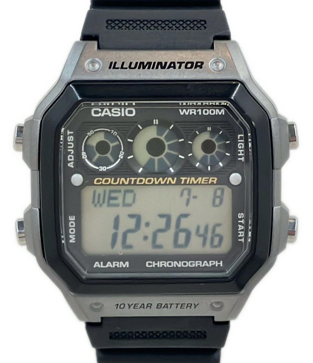 美品 CASIO 腕時計 クオーツ AE-1300WH メンズ カシオ