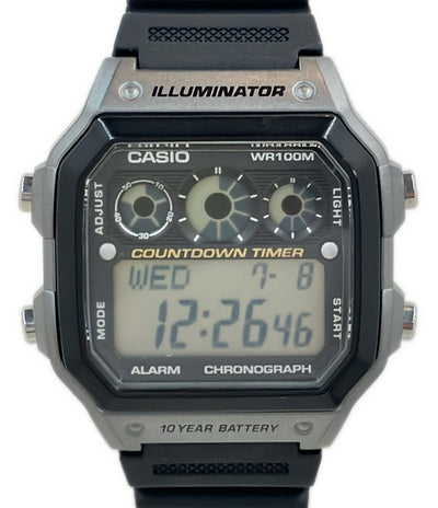 美品 CASIO 腕時計 クオーツ AE-1300WH メンズ カシオ