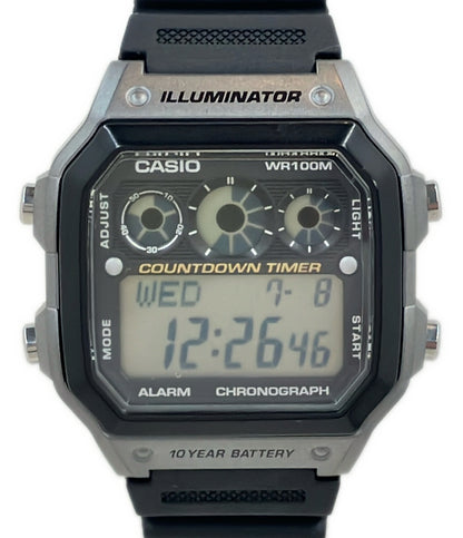 美品 CASIO 腕時計 クオーツ AE-1300WH メンズ カシオ