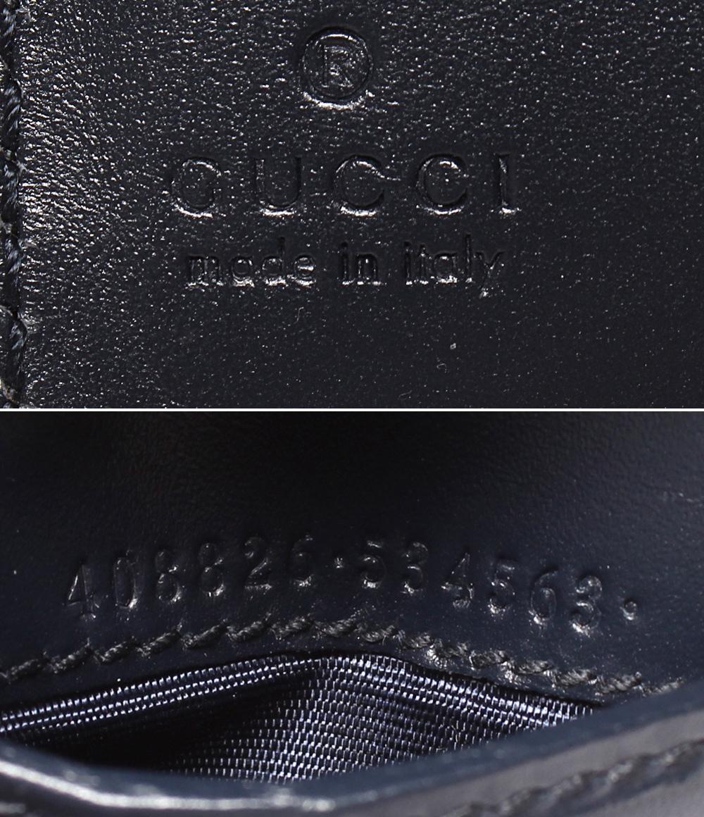 美品 GUCCI 二つ折り財布 GGシグネチャー シェリーライン 408826 メンズ グッチ