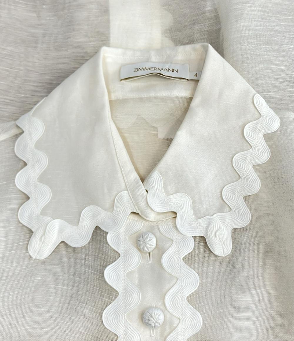 ZIMMERMANN 長袖 ブラウス インナーキャミ付き レディース SIZE 4 ジマーマン