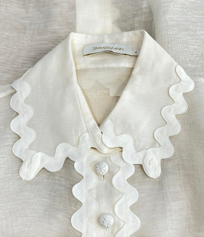 ZIMMERMANN 長袖 ブラウス インナーキャミ付き レディース SIZE 4 ジマーマン